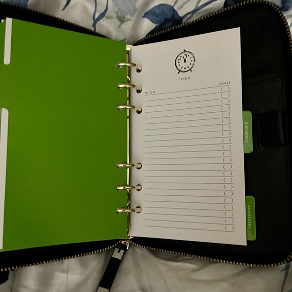 ♠️ KATE SPADE ♠️  Personal Planner Organizer Arbor Hill Bonbon Stripe 2022 - Picture 10 of 15